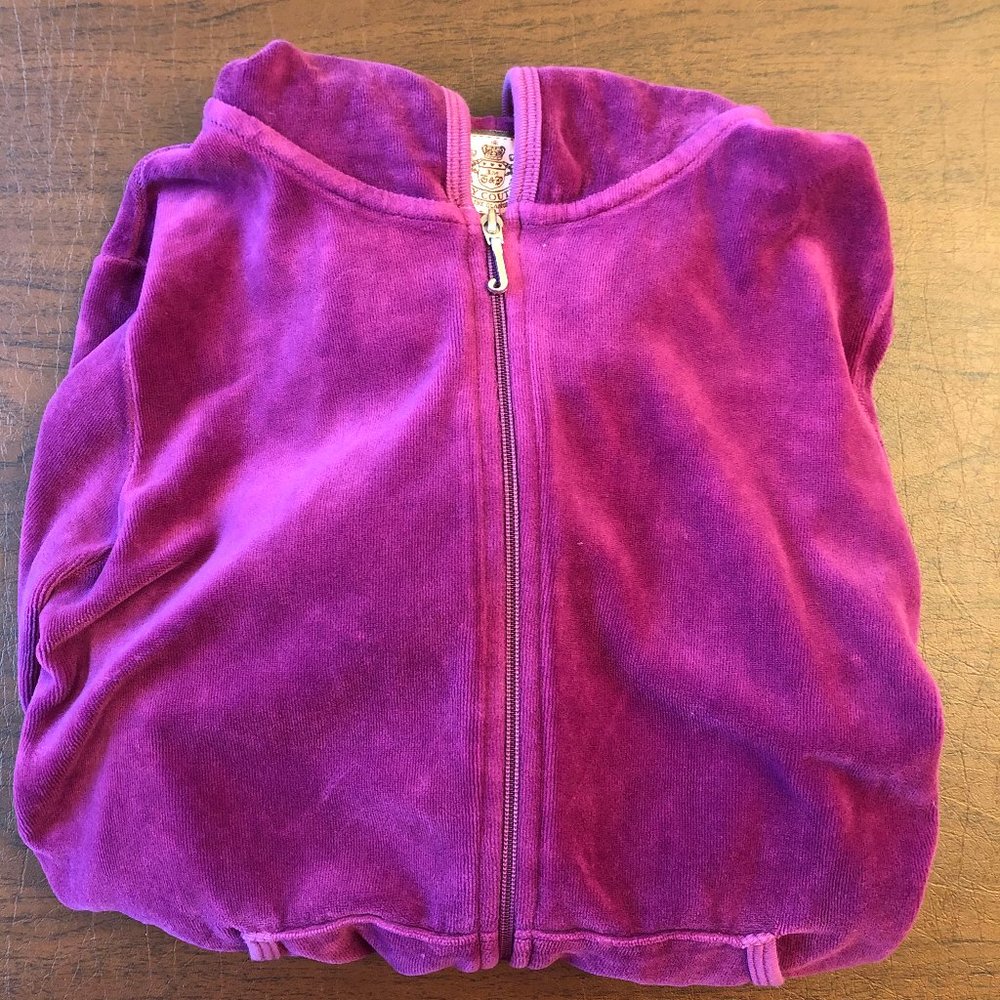 Vintage Juicy Couture Velour Sweat Zip Up Hoodie